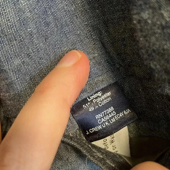 NWT  J. Crew denim feel blazer jacket - Picture 5 of 7